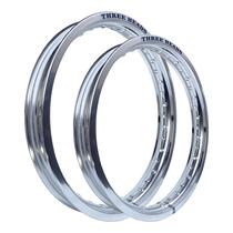 Par Aros em Alumínio Threeheads 21x185 e 17x250 Nx4 Falcon 400 Xt 600 Xt 660 Polido