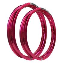 Par Aros em Alumínio Threeheads 21x185 e 18x215 Xre 300 Tornado Crf Lander Ténéré Xr Dt Rosa