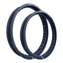 Par Aros em Alumínio Threeheads 21x185 e 18x250 Xre 300 Tornado Crf 230 Lander Ténéré Preto Fosco