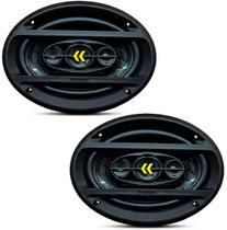 Par Auto Falante Triaxial Bravox 6x9 Polegada Revo 69 200w