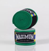 Par Bandagem Maximum Muay Thai 3 Metros Boxe Kickboxing COLORS COR:VERDEBRASILTAMANHO:UNICOGENERO:UNISSEX