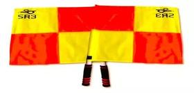 Par Bandeira para Arbitro - Poliester - Cabo: Metal