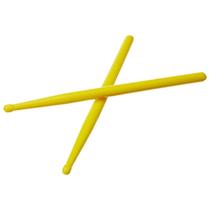 Par Baquetas Infantil Amarelo Luen Para Bateria E Percussão Novo