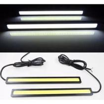 Par barra de led dlr 17cm farol auxiliar milha fita de led automotivo 12v carro off road universal