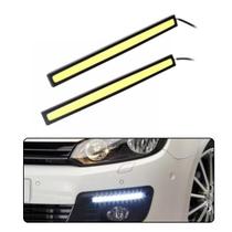 Par Barra Led Drl Farol Auxiliar Carro 17cm Automotivo Fita