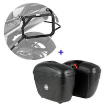 Par Baú E21 Givi + Suporte Baú Lateral Triumph Tiger900 2020+ Spto512 Scam