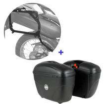 Par Baú E21 Givi + Suporte Baú Lateral Yamaha Lander250 2019+