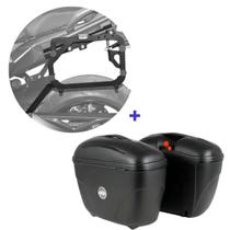 Par Baú E21 Givi + Suporte Baú Lateral Yamaha Tracer 900gt 2020+