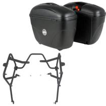 Par Baú E21 Givi + Suporte Lateral Royal Enfield Scram 411