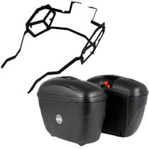 Par Baú E21 + Suporte Lateral Givi Honda Sahara300 2024+