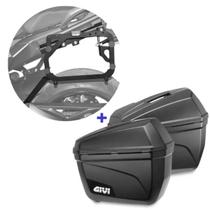 Par Baú E22 Givi + Suporte Baú Lateral Yamaha Tracer 900gt 2020+