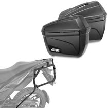 Par Baú E22 Givi + Suporte Lateral Honda Sahara300 Scam Par Baú E22 Givi + Suporte Lateral Honda Sahara300 Scam