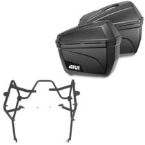 Par Baú E22 Givi + Suporte Lateral Royal Enfield Scram 411