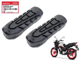 Par Borracha Pedal Traseiro Honda Titan Fan 160 Cb Twister