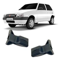 Par Botão Maçaneta Externa Porta Fiat Uno Fiorino 2 Portas