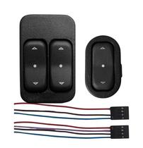 Par Botao vidro eletrico Celta Corsa Prisma Aastra + plugue Par Botao vidro eletrico Celta Corsa Prisma Aastra + plugue