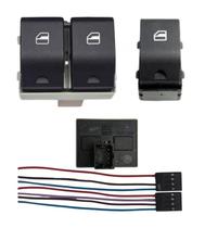 Par Botão Vidro Elétrico Gol G4 Base PRETO + Rabicho Plugue Par Botão Vidro Elétrico Gol G4 Base PRETO + Rabicho Plugue