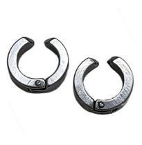 Par Brinco Argola Pressão Fake Masculino Feminino Aço Punk
