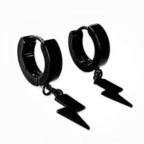 Par Brinco Masculino Raio Argola Flash Unissex Tendência Par Brinco Masculino Raio Argola Flash Unissex Tendência