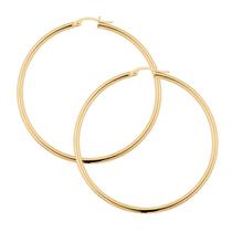 Par Brincos Argola 4mm Ouro 18k 750