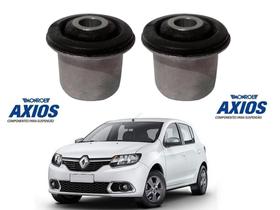 Par bucha bandeja dianteira axios renault sandero 1.0 1.6 2014 a 2019