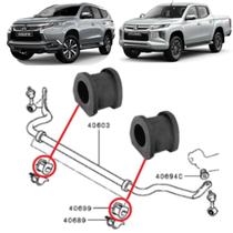Par bucha borracha barra estabilizadora dianteira l200 triton sport e pajero sport após 2017 (32mm)