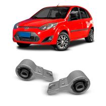 Par Bucha Maior Com Suporte Bandeja Leque Balança Suspensão Dianteira Ford Fiesta Hatch 2011 2012 2013 2014