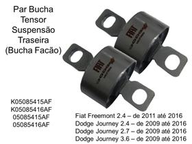 Par Bucha Tensor Suspensão Traseira (Bucha Facão) para Fiat Freemont, Dodge Jouney Par Bucha Tensor Suspensão Traseira (Bucha Facão) para Fiat Freemont, Dodge Jouney