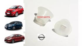 Par Buchas Nylon Mola Do Pedal Embreagem March Versa Livina