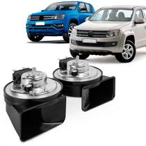 Par Buzina Amarok 2011 a 2024 Am80sx H & L Conector Positivelist Agudo Grave 12v Caracol 2 Terminais