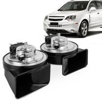 Par Buzina Capitiva 2008 a 2016 Am80sx H & L Conector Uscar Agudo Grave 12v Caracol 2 Terminais