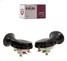 Par Buzina Eletrica Tipo Caracol Dupla 2 Terminais 12V