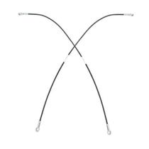 Par Cabo Aço Reforço Tampa Traseira Fiat Strada 2005/2006