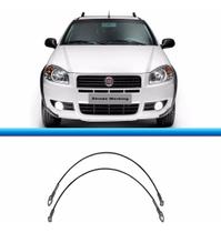 Par Cabo Aço Tampa Traseira Caçamba Strada G4 2009 10 11 12 13 14 2015