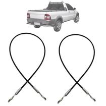 Par Cabo De Aço Tampa Caçamba Traseira Pick-up Strada 1999 Até 2008 Par Cabo De Aço Tampa Caçamba Traseira Pick-up Strada 1999 Até 2008
