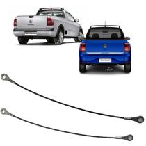 Par Cabo De Aço Tampa Traseira Caçamba Saveiro G5 G6