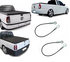 Par Cabo De Aço Tampa Traseira Saveiro Bola G2 G3 G4