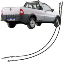 Par Cabo de Aço Tampa Traseira Strada Giv 2009 a 2013 Ld + Le