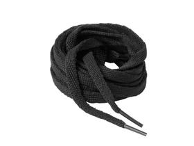 Par Cadarço Preto Achatado 120cm para Tênis e Sapatos