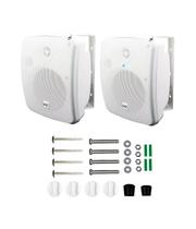 Par Caixa Acústica Passiva 5" K5 Branca Kaz Audio 300W RMS Hurricane