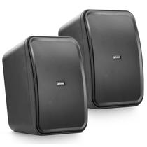 Par Caixa de Som Ambiente Frahm 6 HS Outdoor 6 Pol. 140w Preta Chanfrado Home Sense