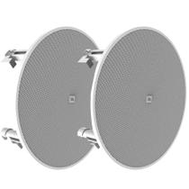 Par Caixa De Som Arandela Jbl 6co3r Redonda Branca 280w 8 Ohms Som Ambiente de Embutir Selenium