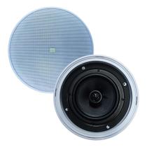 Par Caixa De Som Arandela Jbl 6co3r Redonda Branca 280w 8 Ohms Som Ambiente de Embutir Selenium