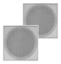 Par Caixa de Som Arandela Quadrado Orion 6 Polegadas 55W Rms