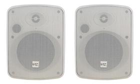 Par Caixa Som Ambiente Passiva 6 Polegada 400w Branca K6 Kaz