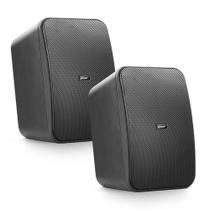 Par Caixas Acústicas Frahm CS 6 Passiva 100w Rms 8 Ohms Preta Som Ambiente 6 Polegadas