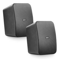 Par Caixas Acústicas Outdoor Frahm CS 5 Passiva 80w Rms 8 Ohms Preta Som Ambiente 5 Polegadas