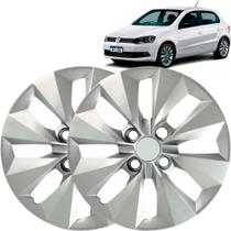 Par Calota Aro 14 Gol Voyage G4/g5 13/17 Cubo Alto Encaixe Parafuso