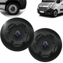 Par Calota Centro Miolo Renault Master 2014 2017 Logo Preto