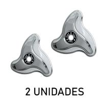 Par Calota Hélice 3 Pontas Alta Aro 20/22 LE para Rodoar Par Calota Hélice 3 Pontas Alta Aro 20/22 LE para Rodoar